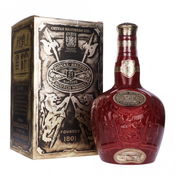 Royal Salute 21 Year Old - Ruby Wade Decanter - Very Old Bottling (70cl ...