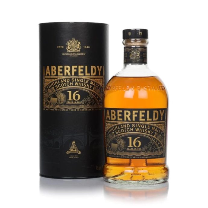 Aberfeldy 16 Year Old Highland Scotch Single Malt Scotch Whisky 70cl