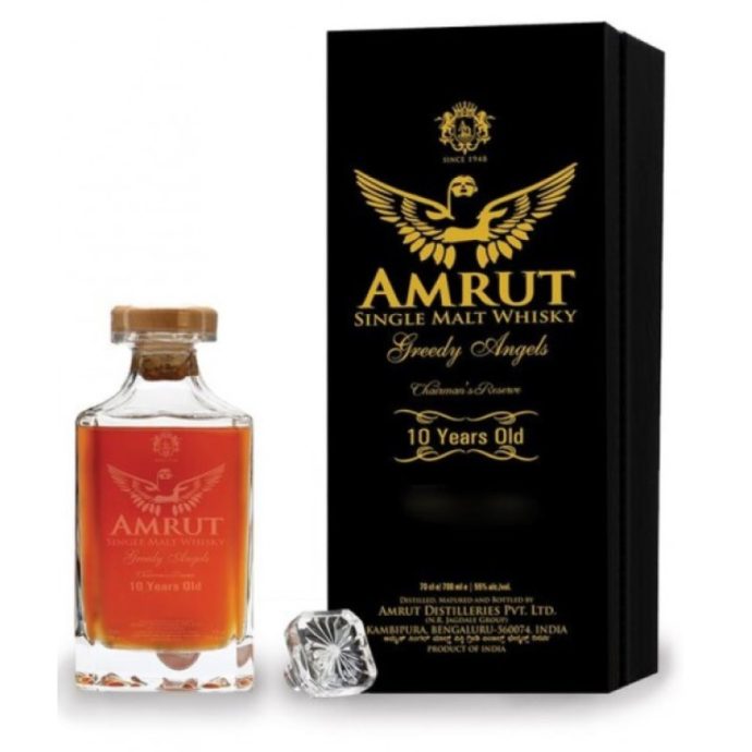 Amrut Greedy Angels 10 Year Old Chairman’s Reserve Indian Single Malt Whisky 70cl