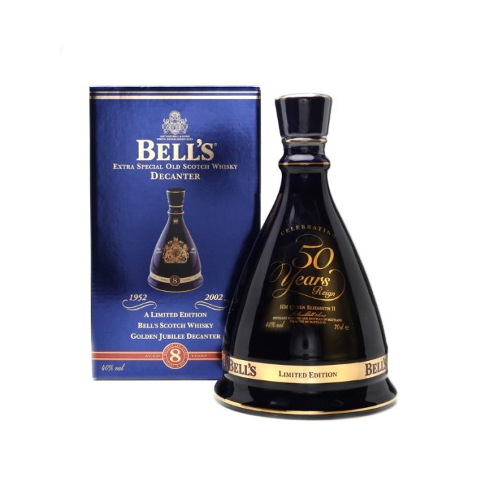 Bell’s Decanter Queen Elizabeth II 50 Years Reign Extra Special Old Scotch Whisky 70cl