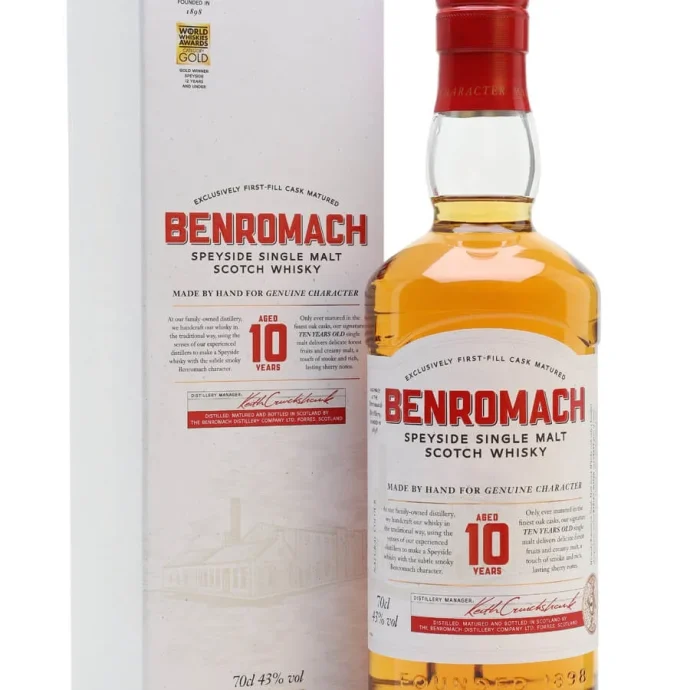 Benromach 10 Year Old Speyside Single Malt Scotch Whisky 70cl