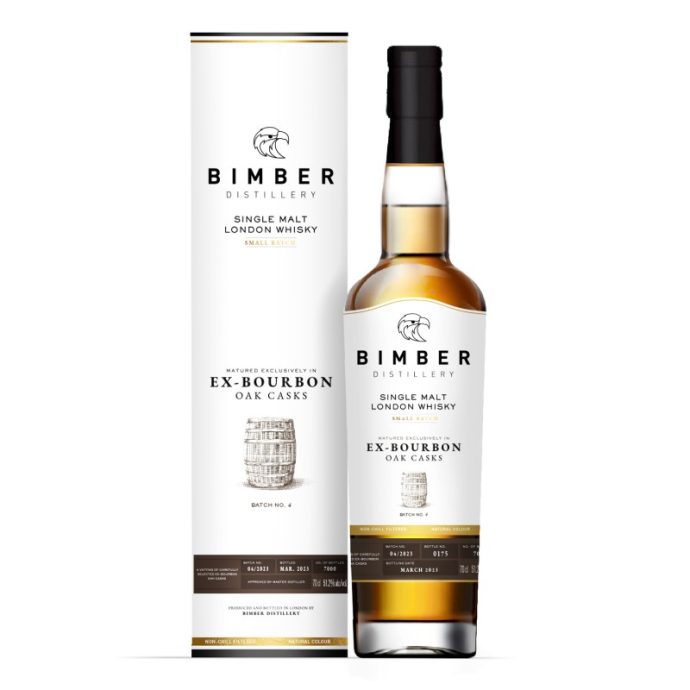 Bimber Ex-Bourbon Oak Casks Batch No.4 Single Malt London Whisky 70cl Bimber Ex-Bourbon Oak Casks Batch No.4 Single Malt London Whisky 70cl