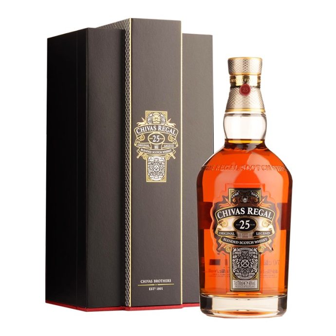 Chivas Regal 25 Year Old Blended Scotch Whisky 70cl