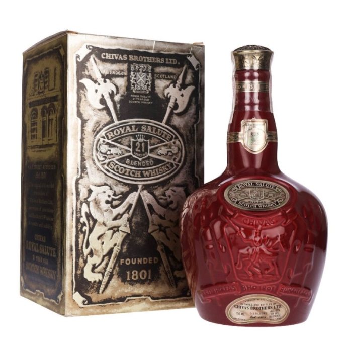 Chivas Royal Salute 21 Year Old Ruby Wade Decanter Blended Scotch Whisky 75cl