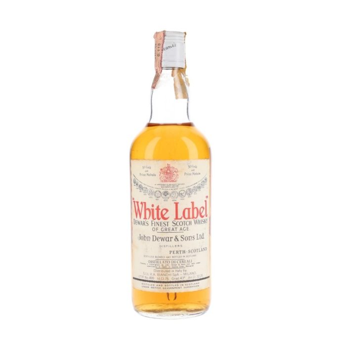Dewar’s White Label Fine Scotch Whisky 1970’s Bottling 75cl