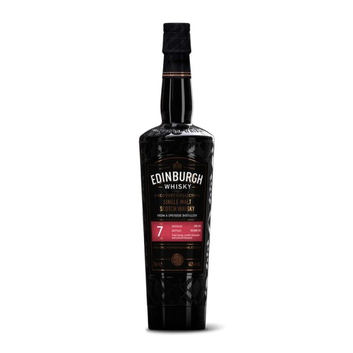 Edinburgh 7 Year Old Speyside Single Malt Scotch Whisky 70cl