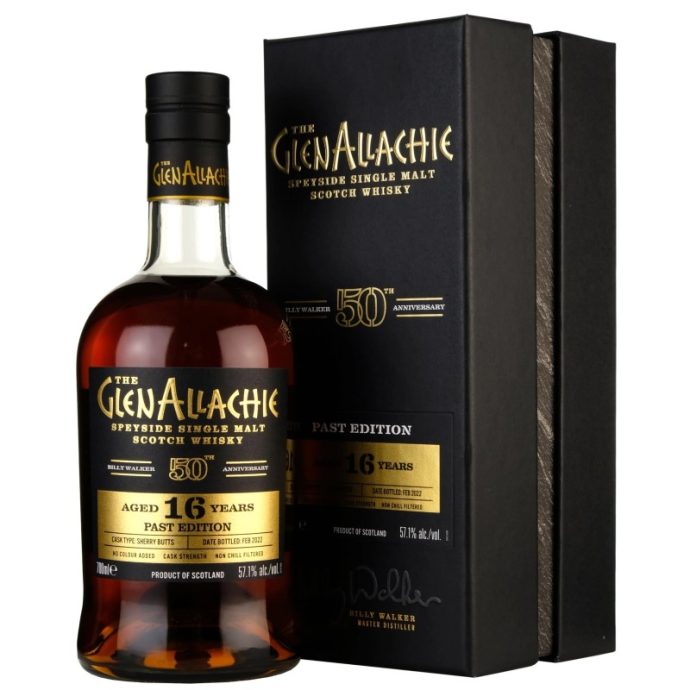 GlenAllachie 16 Year Old Past Edition Billy Walker 50th Anniversary Series Speyside Single Malt Scotch Whisky 70cl
