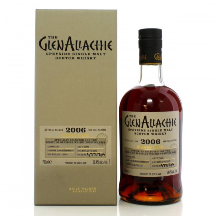 GlenAllachie 2006 15 Year Old Single Cask Spirit Of Speyside Festival Speyside Single Malt Scotch Whisky 70cl