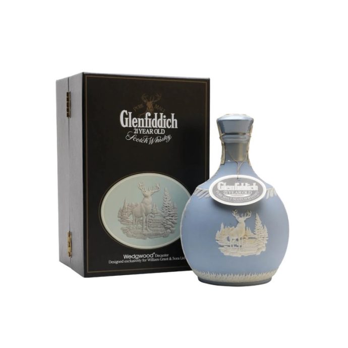 Glenfiddich 21 Year Old Pure Malt Scotch Whisky Wedgwood Decanter 75cl Glenfiddich 21 Year Old Pure Malt Scotch Whisky Wedgwood Decanter 75cl
