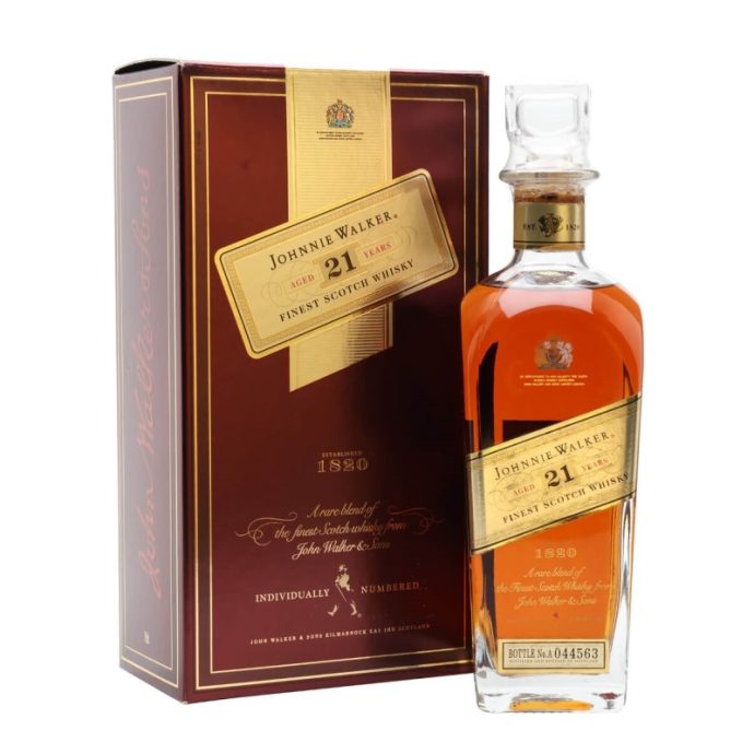 Johnnie Walker 21 Year Old Finest Blended Scotch Whisky 70cl