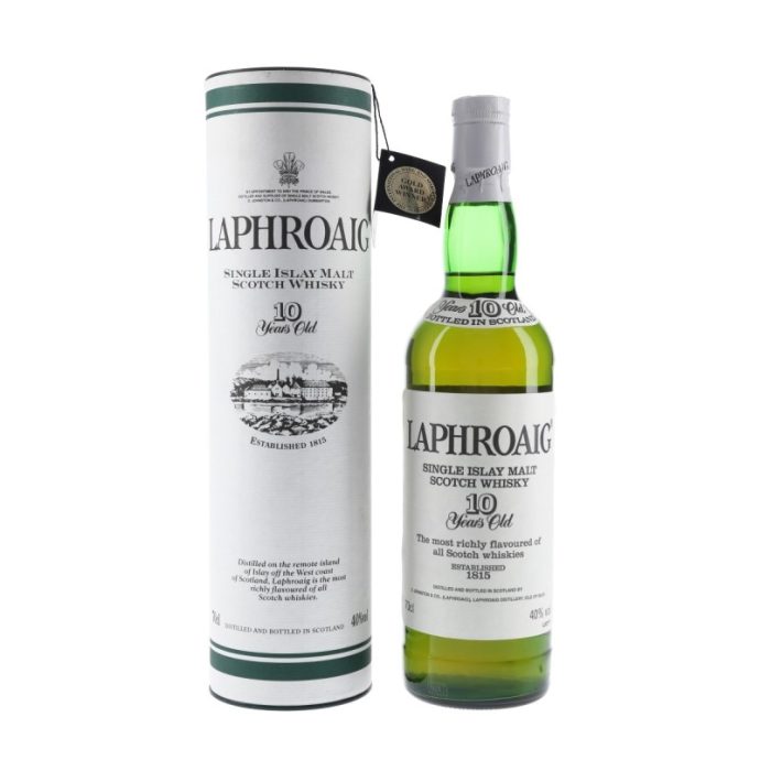Laphroaig 10 Year Old Islay Single Malt Scotch Whisky 1990’s Bottling 70cl Laphroaig 10 Year Old Islay Single Malt Scotch Whisky 1990’s Bottling 70cl