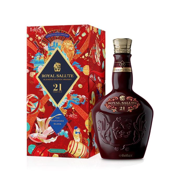 Royal Salute 21 Year Old The Signature Blend Ruby Flagon Blended Scotch Whisky 1L Royal Salute 21 Year Old The Signature Blend Ruby Flagon Blended Scotch Whisky 1L