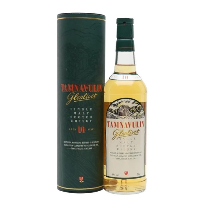 Tamnavulin Glenlivet 10 Year Old Single Malt Scotch Whisky 1990’s Bottling 70cl Tamnavulin Glenlivet 10 Year Old Single Malt Scotch Whisky 1990’s Bottling 70cl