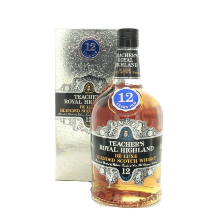 Teacher’s Royal Highland De Luxe 12 Year Old Blended Scotch Whisky 75cl Teacher’s Royal Highland De Luxe 12 Year Old Blended Scotch Whisky 75cl