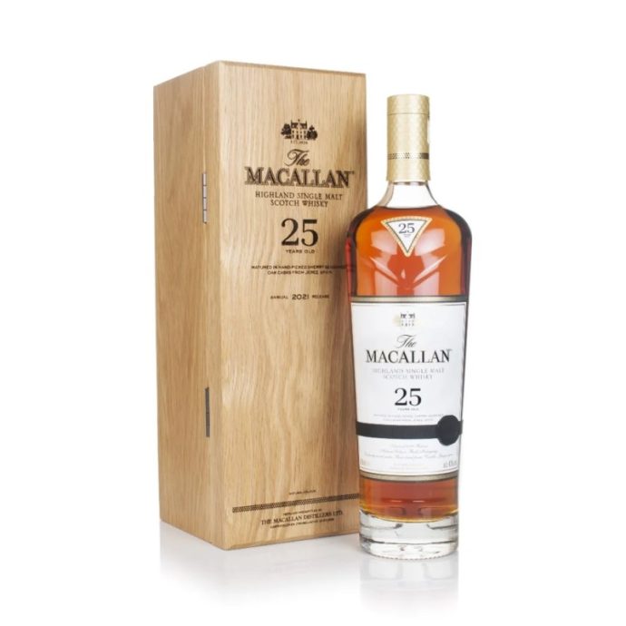 The Macallan 25 Year Old Sherry Oak 2021 Release Highland Single Malt Scotch Whisky 70cl