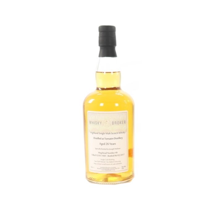 Tomatin 26 Year Old Whisky Broker 2017 Release Highland Single Malt Scotch Whisky 70cl