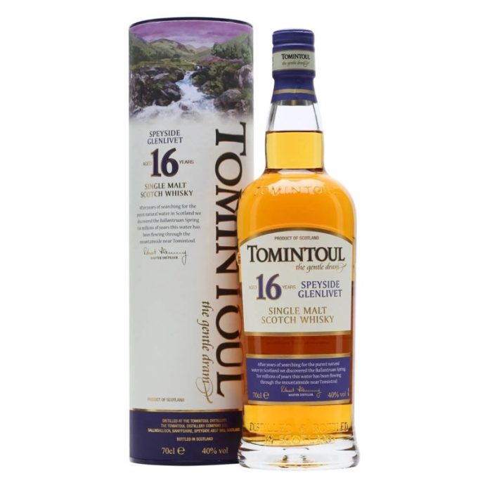 Tomintoul 16 Year Old Single Malt Scotch Whisky 70cl