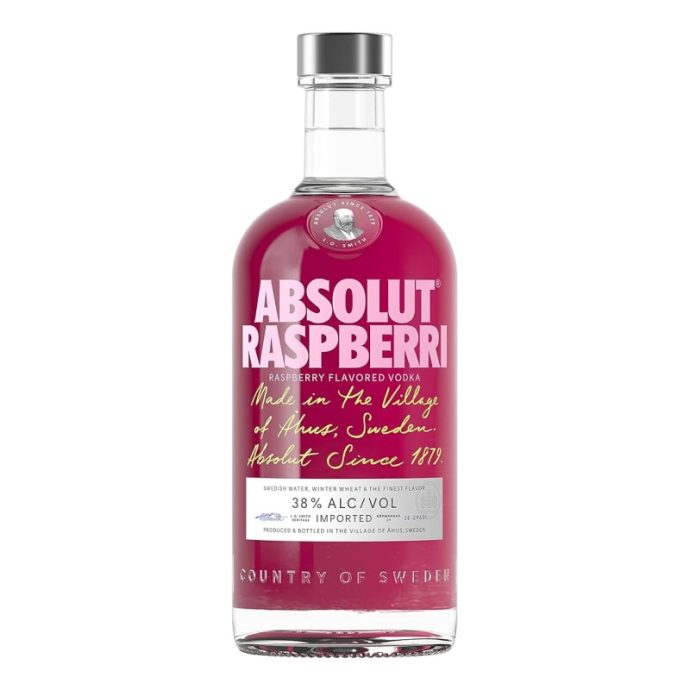 Absolut Raspberri Vodka 70cl 38% ABV Absolut Raspberri Vodka 70cl 38% ABV