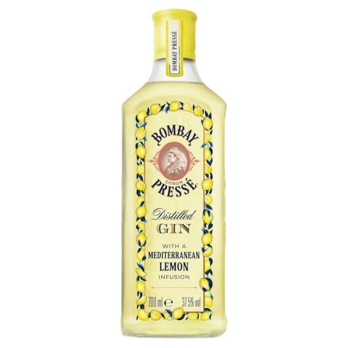 Bombay Sapphire Citron Pressé Lemon Gin 70cl 37.5% ABV