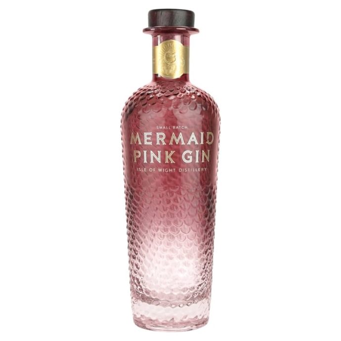 Isle of Wight Mermaid Pink Gin 70cl 38% ABV Isle of Wight Mermaid Pink Gin 70cl 38% ABV