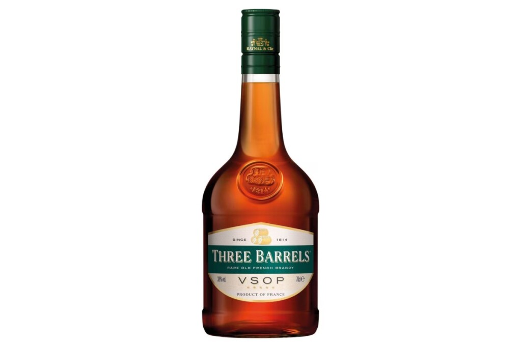 Three Barrels Rare Old VSOP French Brandy 70cl 38% ABV Three Barrels Rare Old VSOP French Brandy 70cl 38% ABV