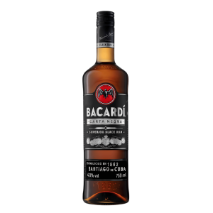Bacardí Carta Negra Superior Black Rum 70cl 40% ABV