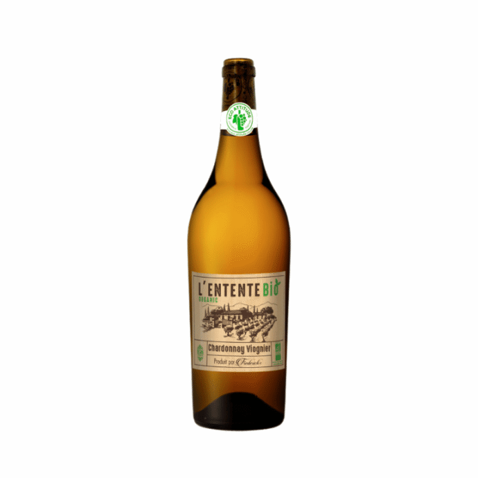 LEntente Bio Chardonnay Viognier Organic White Wine 75cl 12.5% ABV