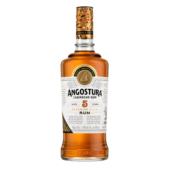 Angostura 5 Year Old Superior Gold Rum 70cl 40% ABV