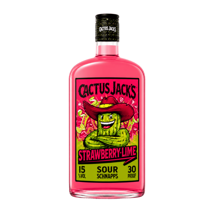 Cactus Jack’s Strawberry & Lime Sour Schnapps 70cl 15% ABV Cactus Jack’s Strawberry & Lime Sour Schnapps 70cl 15% ABV