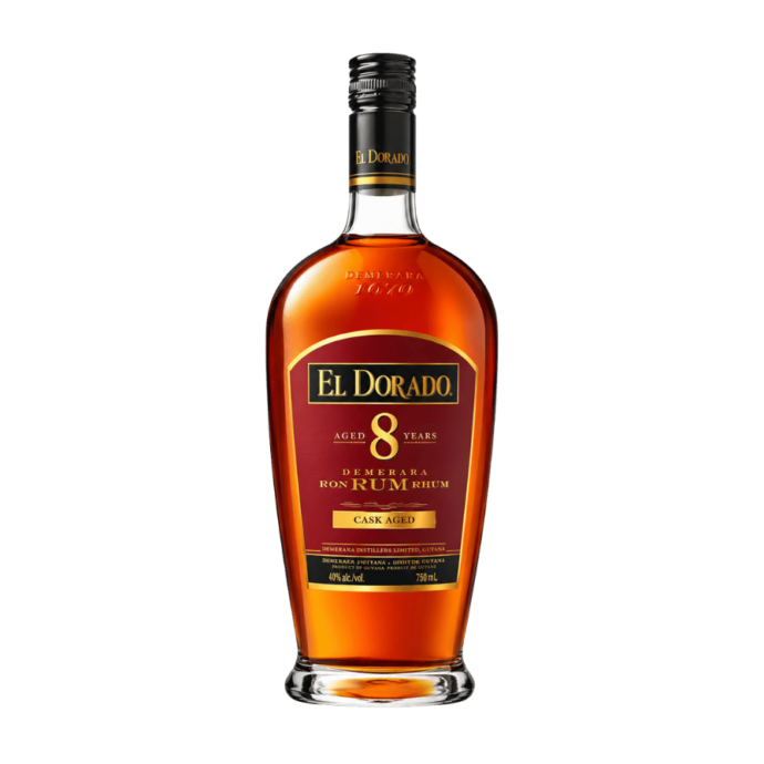 El Dorado 8 Year Old Cask Aged Demerara Rum 70cl 40% ABV