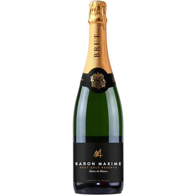 Baron Maxime Brut Gold Reserve Blanc De Blancs Sparkling Wine 75cl 11% ABV