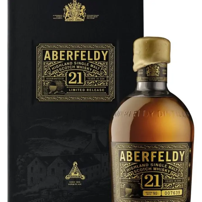 Aberfeldy 21 Year Old Highland Scotch Single Malt Scotch Whisky 75cl