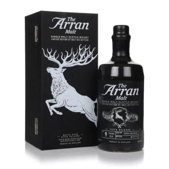 Arran White Stag 9 Year Old Fifth Release Single Malt Scotch Whisky 70cl