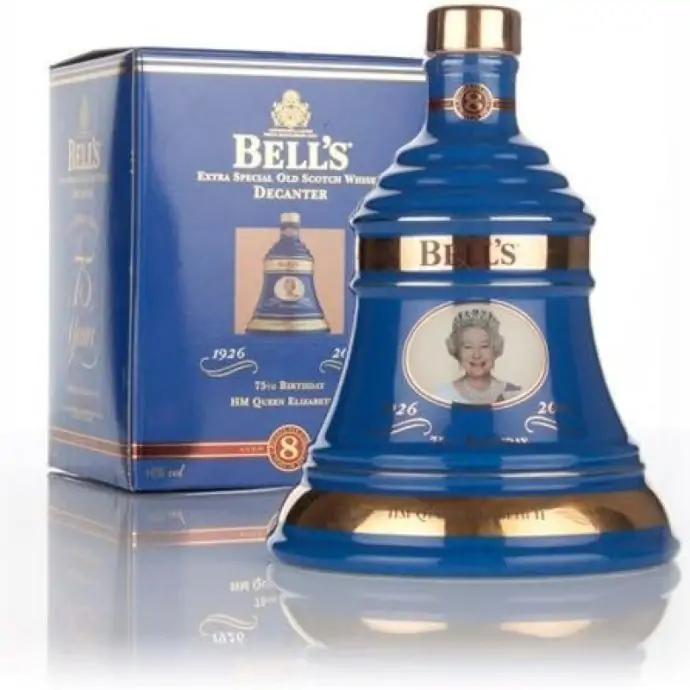 Bell's Decanter Queen Elizabeth II 75th Birthday Extra Special Old Scotch Whisky 70cl