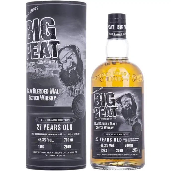 Big Peat 27 Years Old The Black Edition Islay Blended Malt Scotch Whisky 70cl