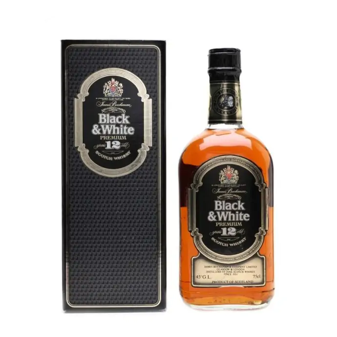 Black & White 12 Year Old Premium Scotch Whisky 75cl