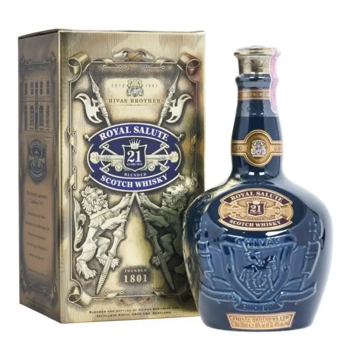 Chivas Royal Salute 21 Year Old Sapphire Wade Decanter Blended Scotch Whisky 70cl