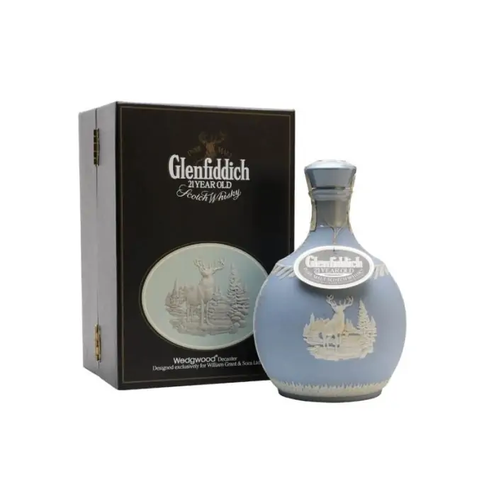 Glenfiddich 21 Year Old Pure Malt Scotch Whisky Wedgwood Decanter 75cl