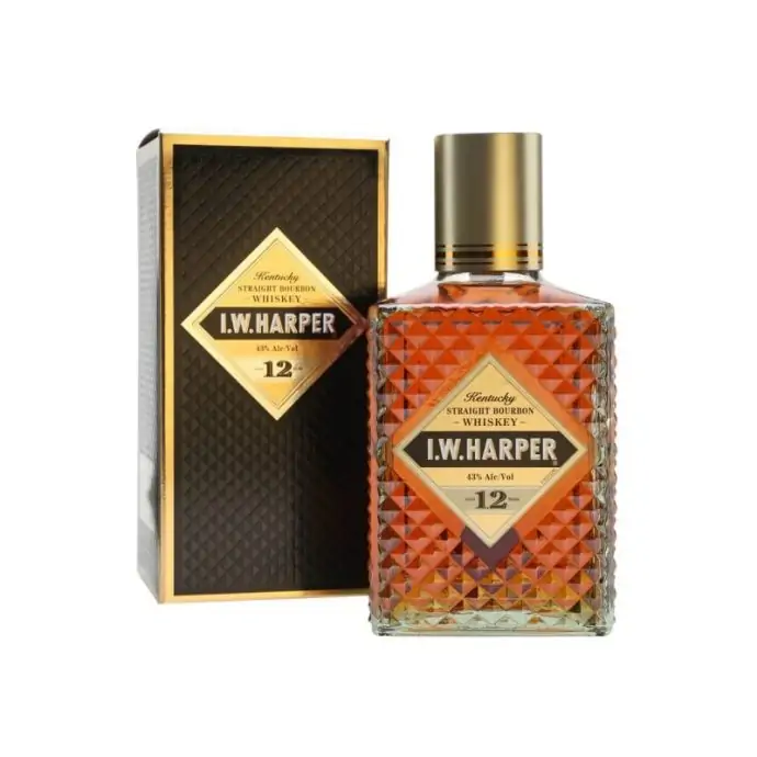 I W Harper 12 Year Old Kentucky Straight Bourbon Whisky 75cl