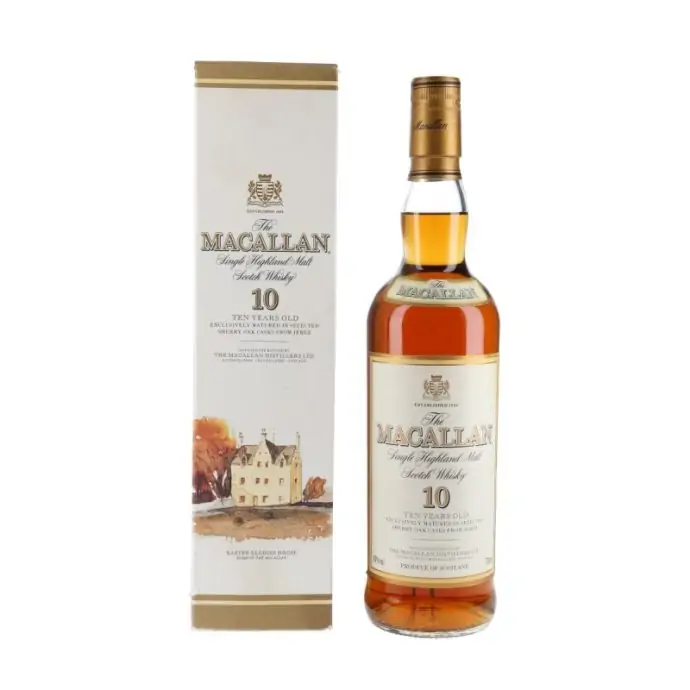 The Macallan 10 Year Old Single Highland Malt Scotch 2000's Bottling Whisky 70cl