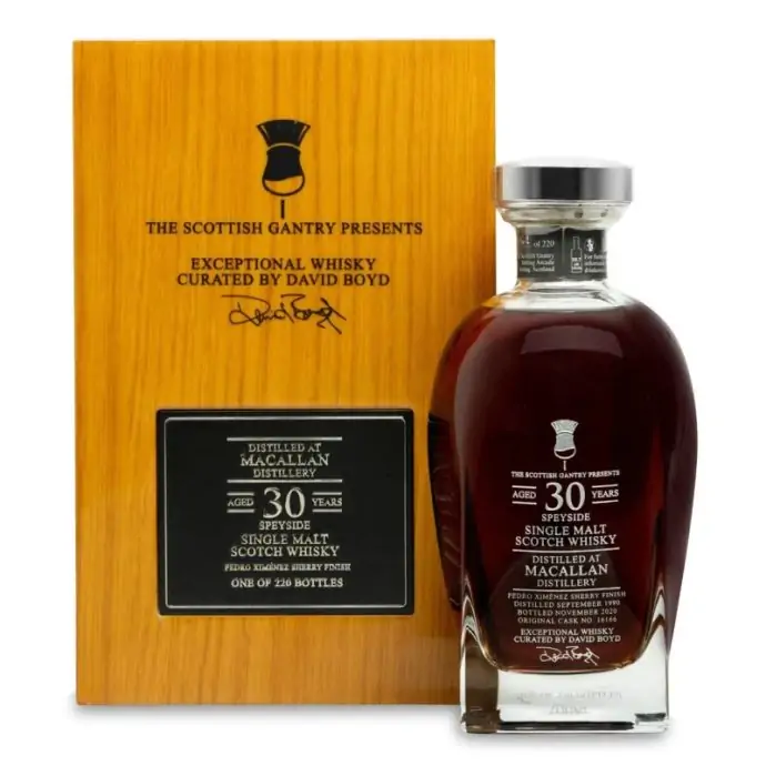 The Macallan 1990 30 Year Old Scottish Gantry Pedro Ximenez Sherry Finish Speyside Single Malt Scotch Whisky 70cl