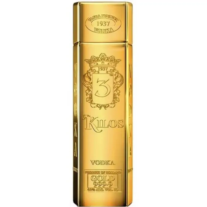 3 Kilos Gold Vodka 999.9 1L 40% ABV